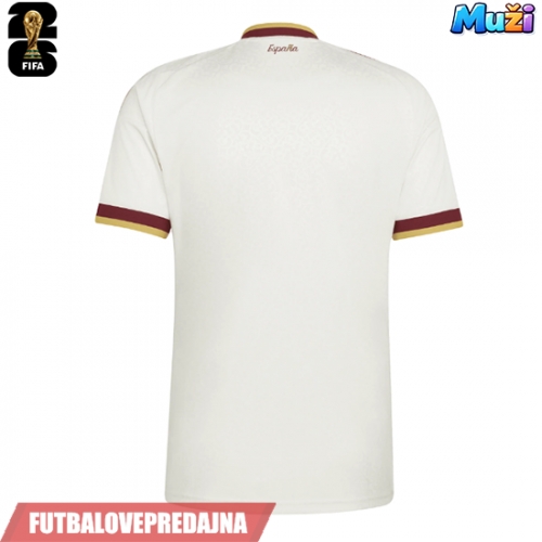 Lacne Muži Futbalové dres Španielsko MS 2026 Krátky Rukáv - Preč